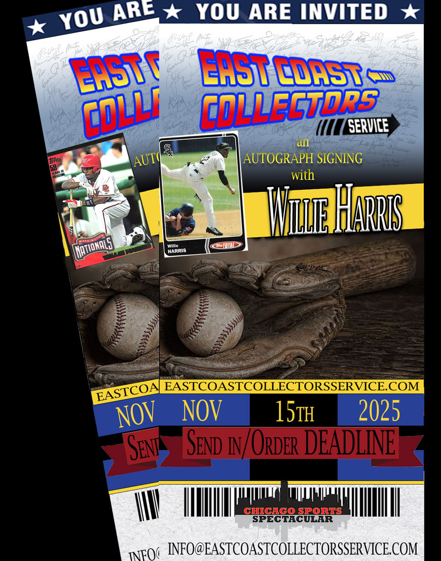 Willie Harris Pre-Order Autograph