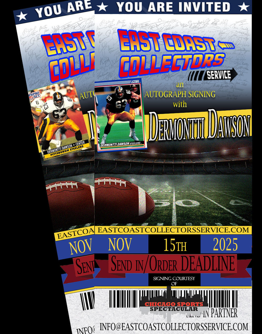Dermontti Dawson Pre-Order Autograph