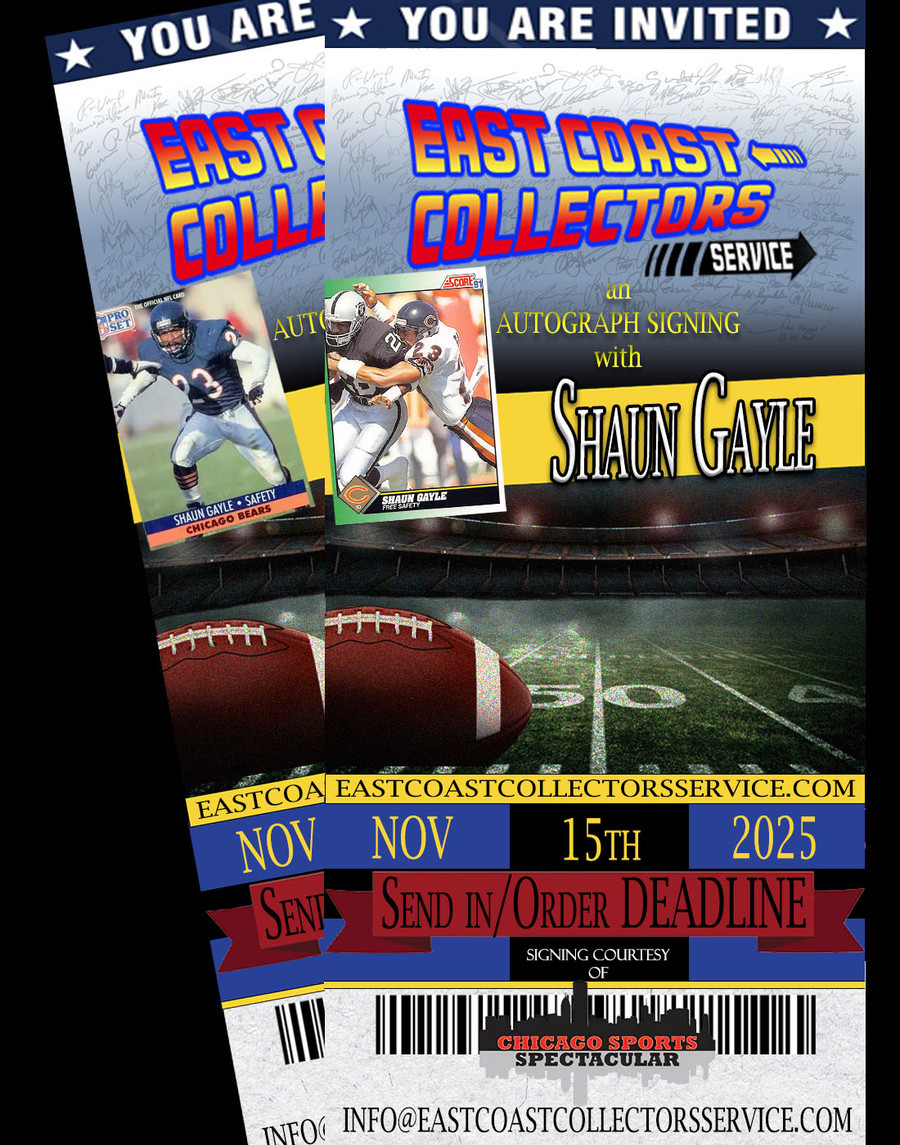 Shaun Gayle Pre-Order Autograph