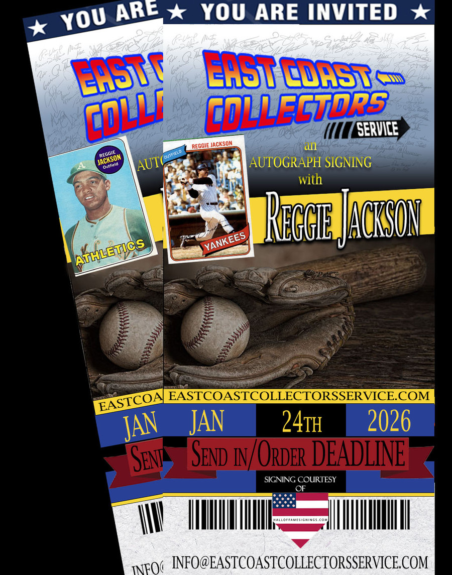 Reggie Jackson Pre-Order Autograph