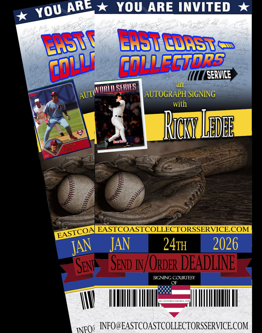 Ricky Ledee Pre-Order Autograph