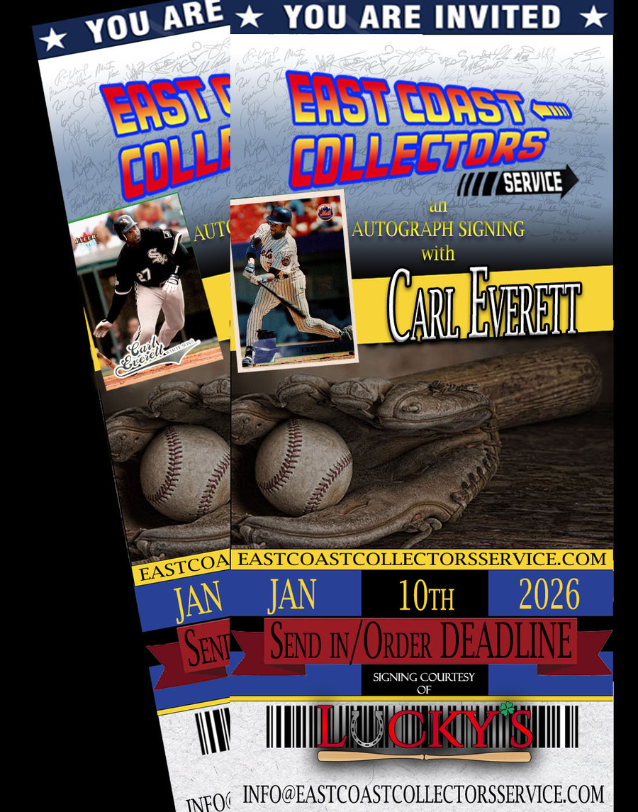 Carl Everett Pre-Order Autograph