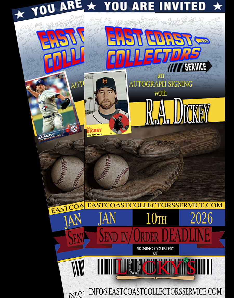 R.A. Dickey Pre-Order Autograph