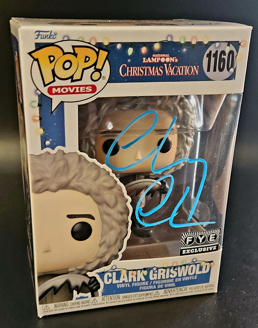 Chevy Chase Autographed Christmas Vacation Funko Pop 1160 12DAYS
