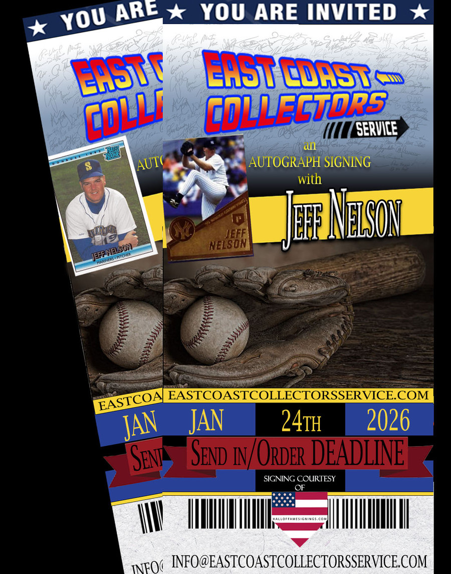 Jeff Nelson Pre-Order Autograph