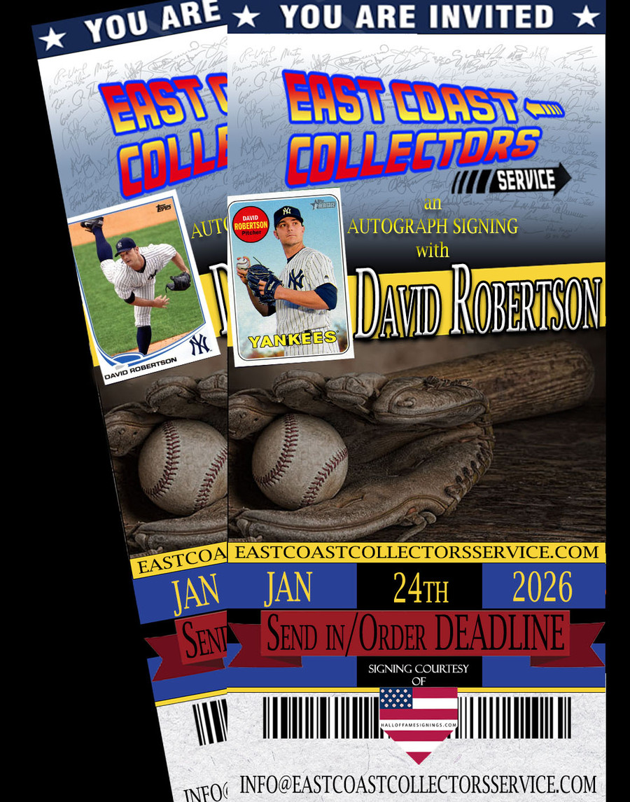 David Robertson Pre-Order Autograph