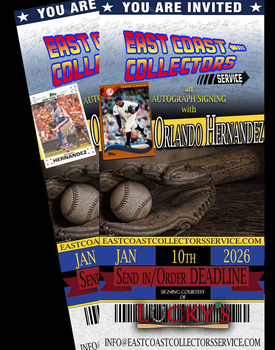 Orlando Hernandez Pre-Order Autograph