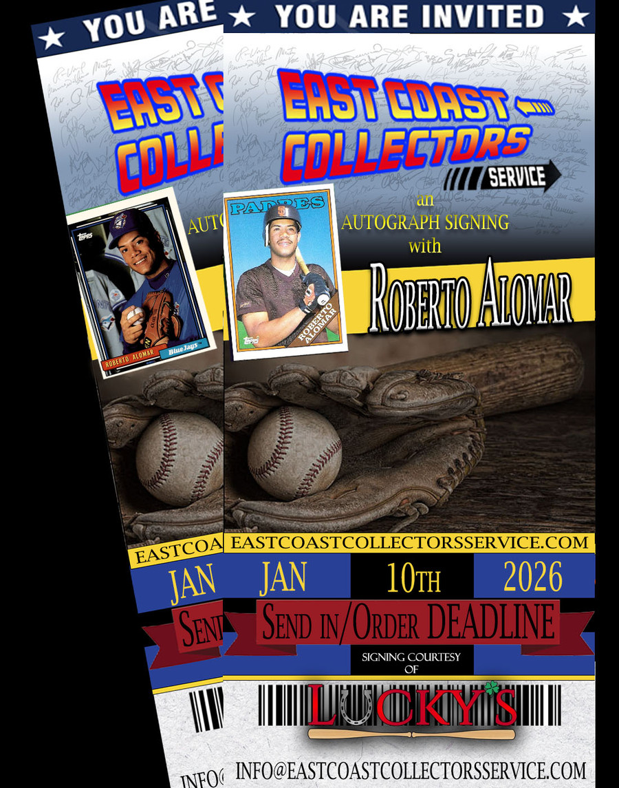 Roberto Alomar Pre-Order Autograph