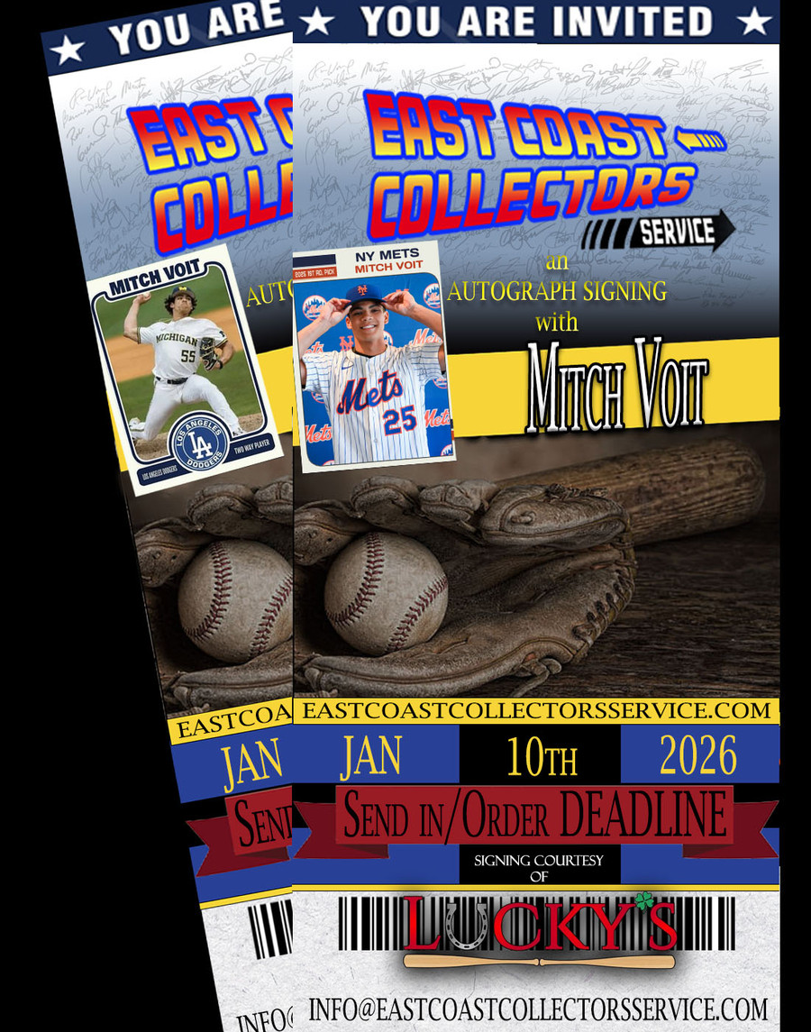 Mitch Voit Pre-Order Autograph