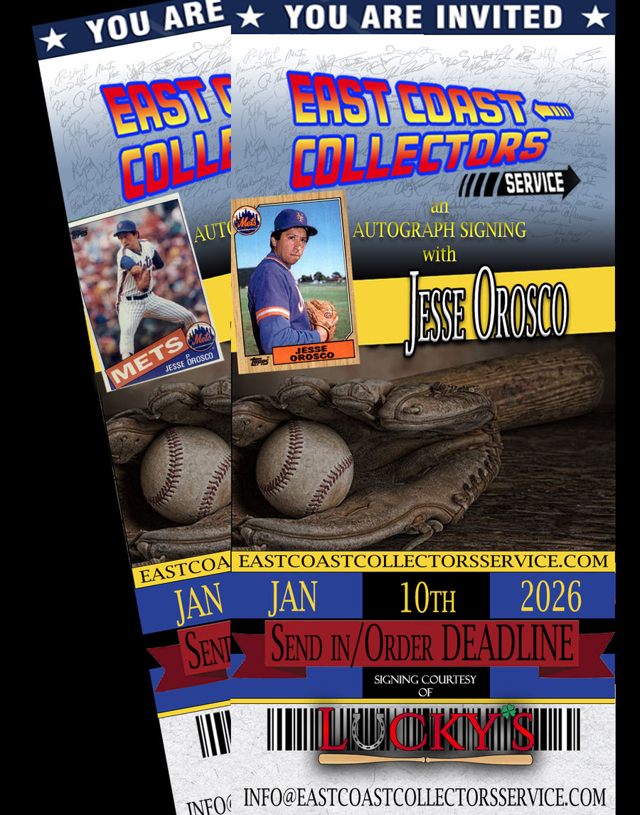 Jesse Orosco Pre-Order Autograph