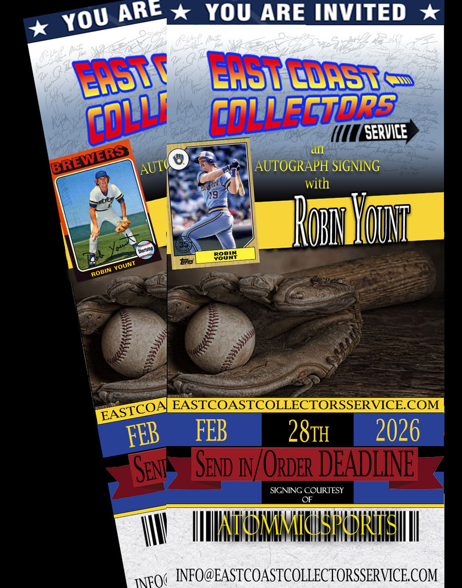 Robin Yount Pre-Order Autograph