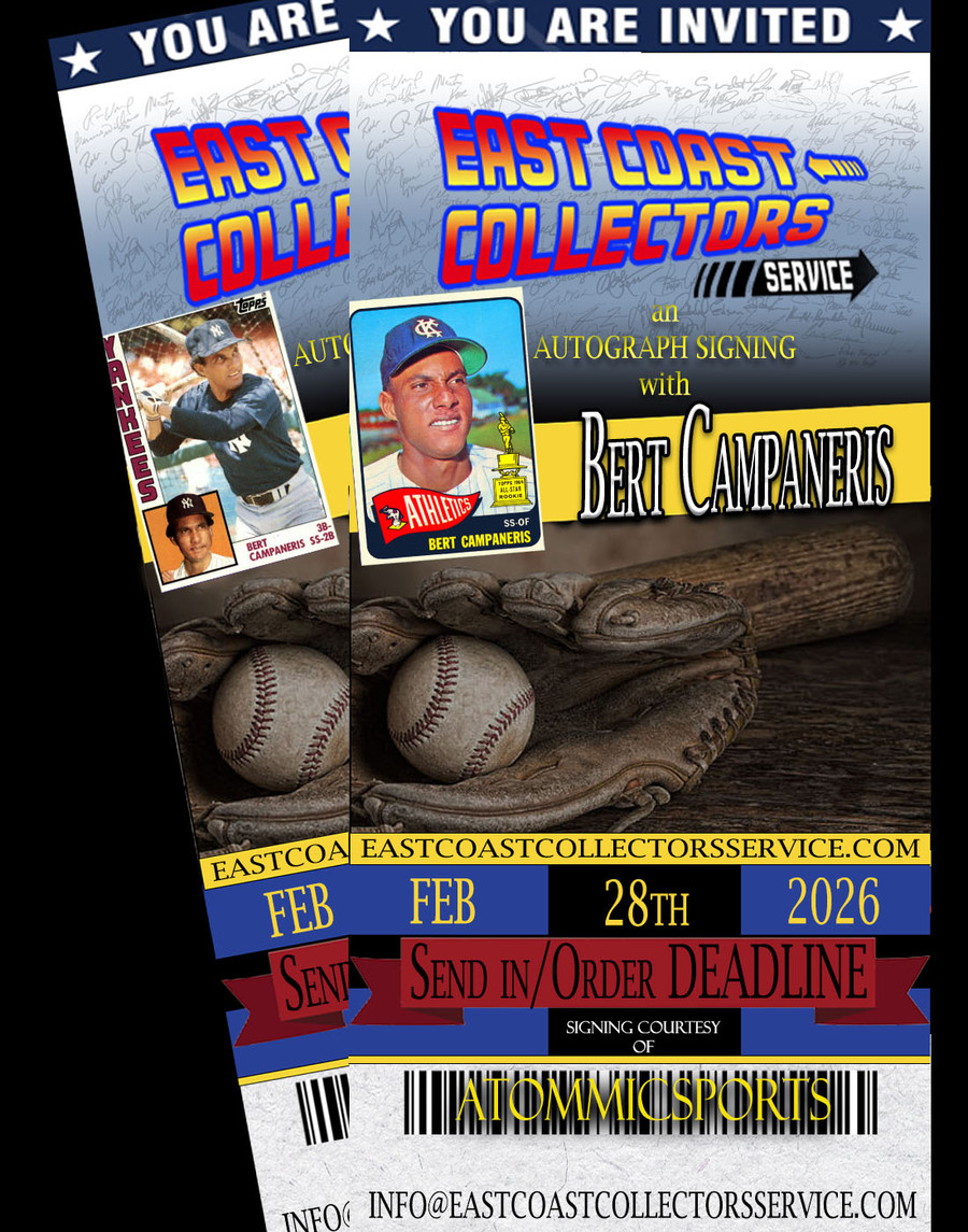 Bert Campaneris Pre-Order Autograph