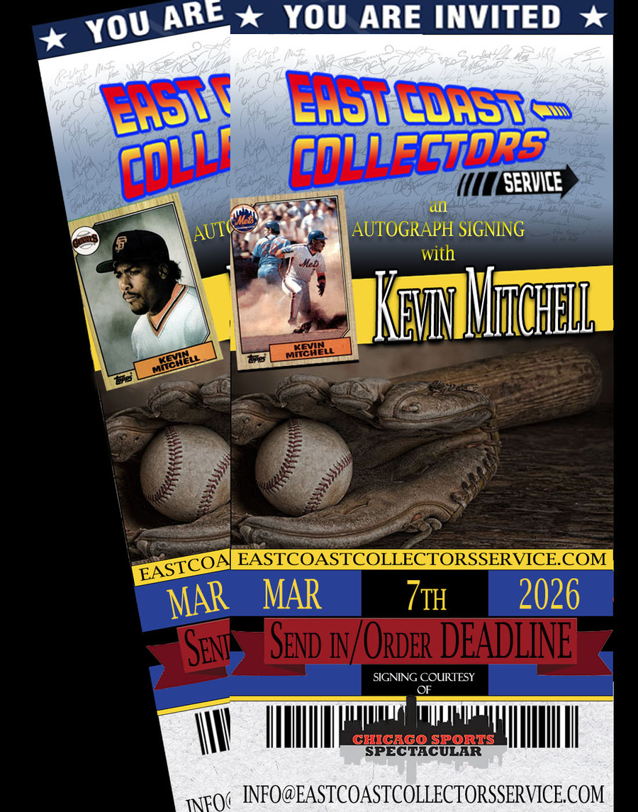 Kevin Mitchell Pre-Order Autograph