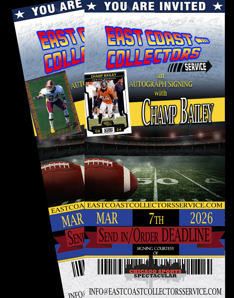 Champ Bailey Pre-Order Autograph