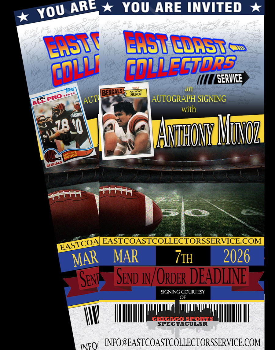 Anthony Munoz Pre-Order Autograph