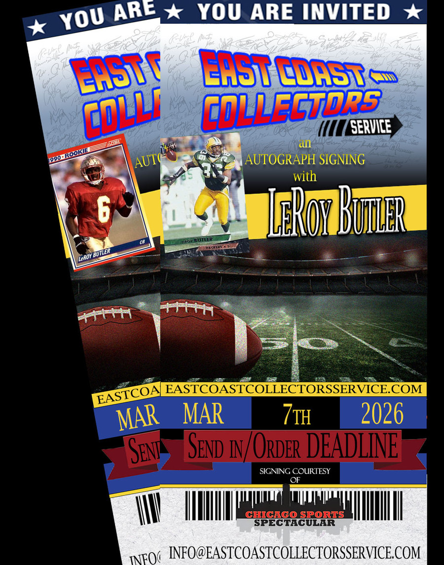 LeRoy Butler Pre-Order Autograph