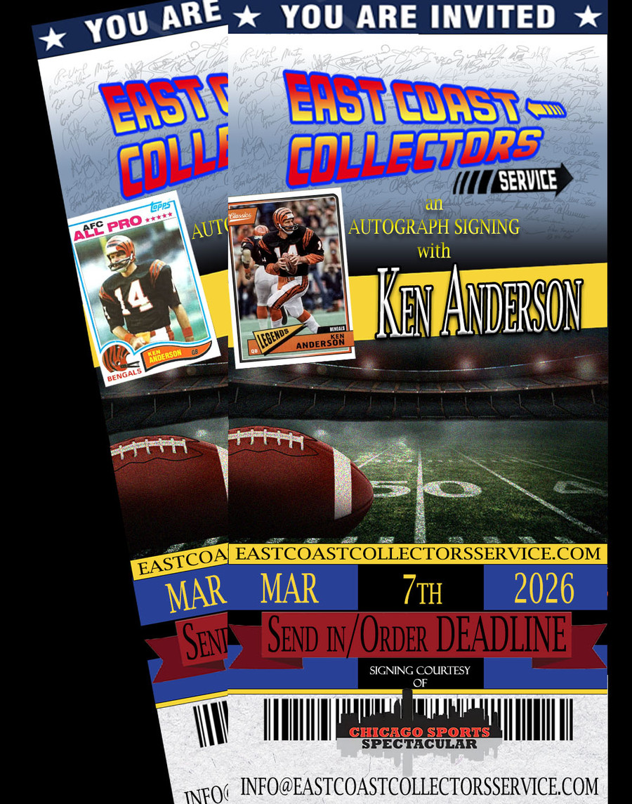 Ken Anderson Pre-Order Autograph