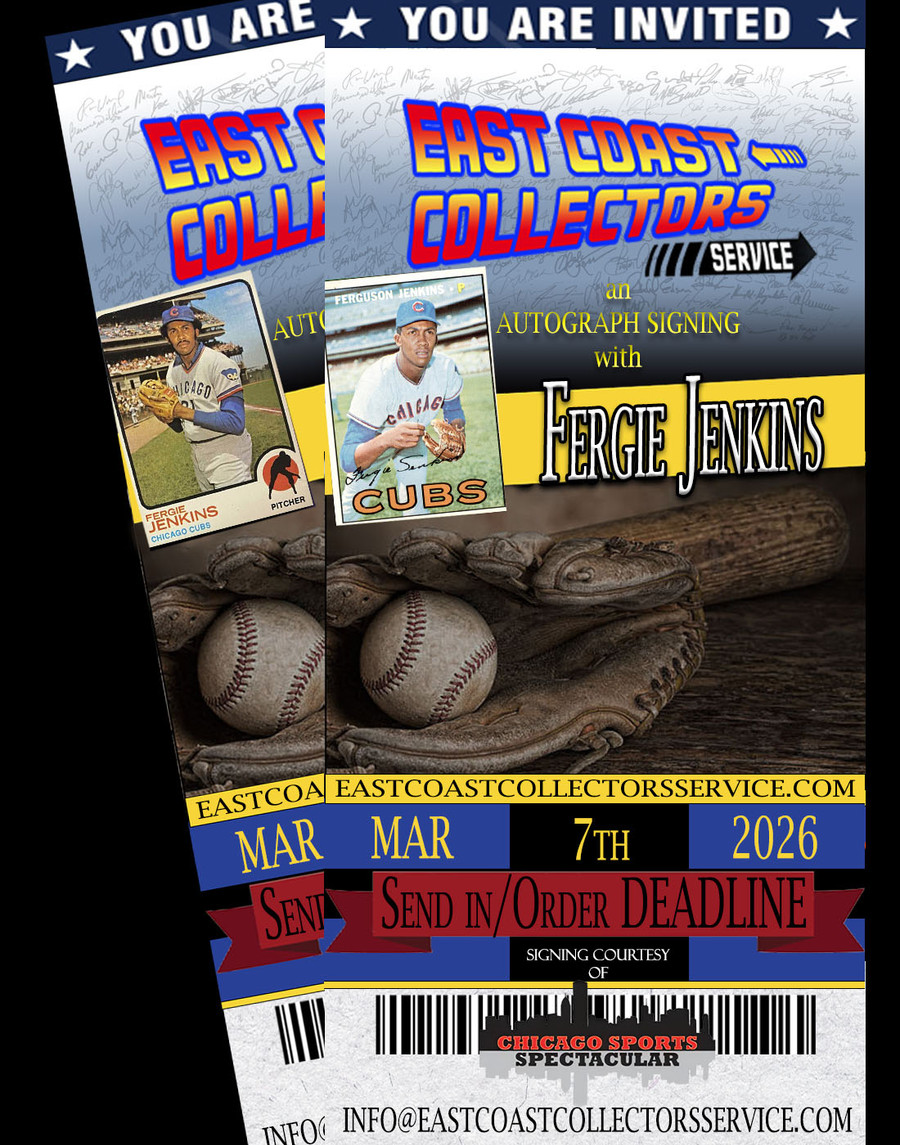 Fergie Jenkins Pre-Order Autograph