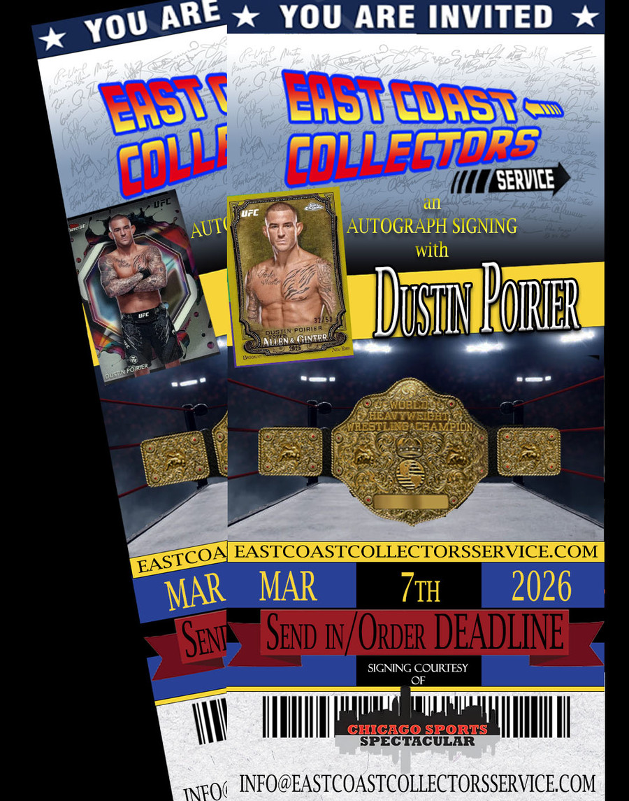 Dustin Poirier Pre-Order Autograph