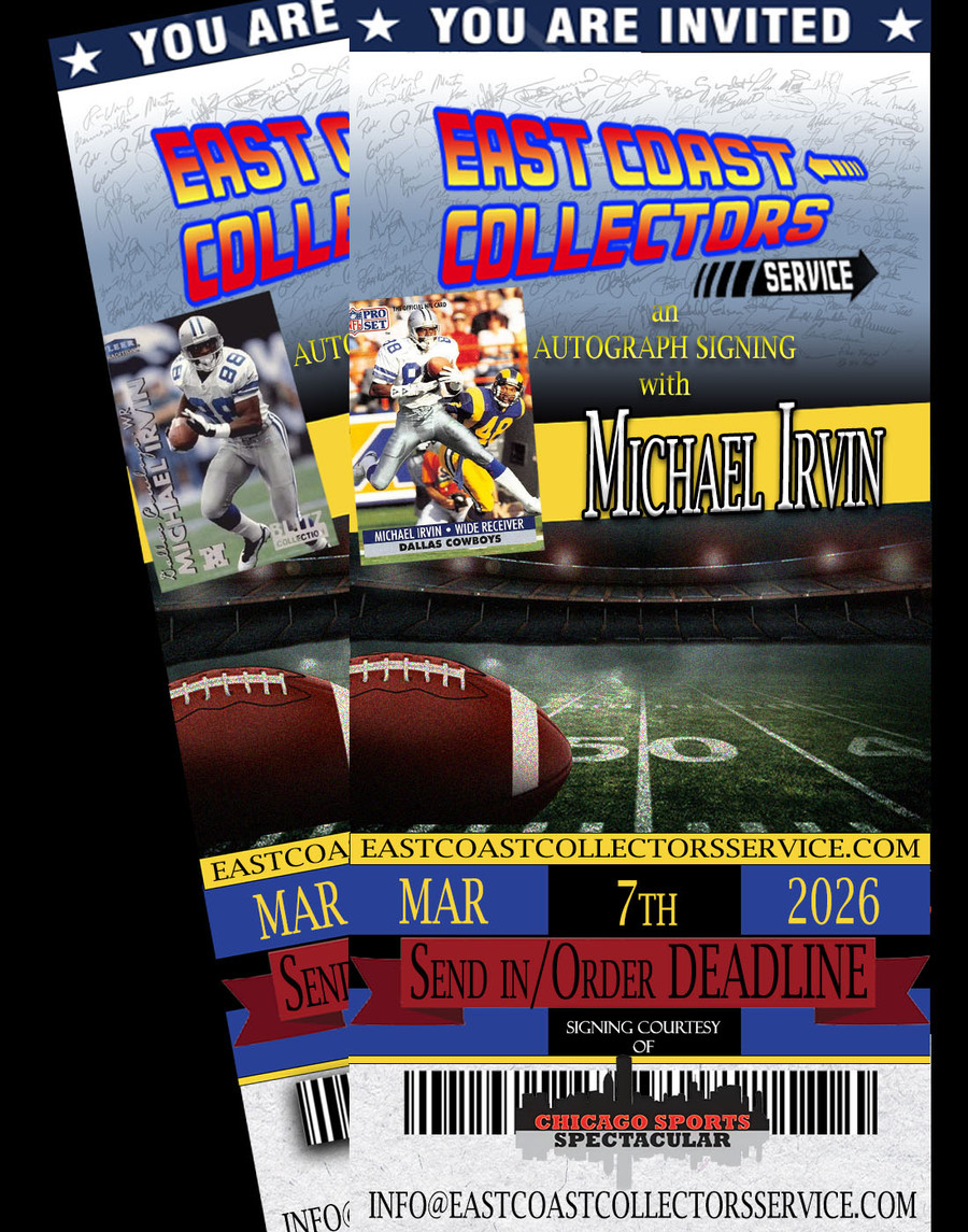 Michael Irvin Pre-Order Autograph