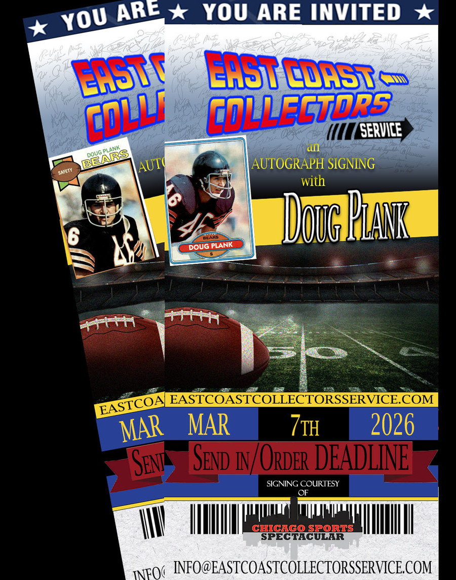 Doug Plank Pre-Order Autograph