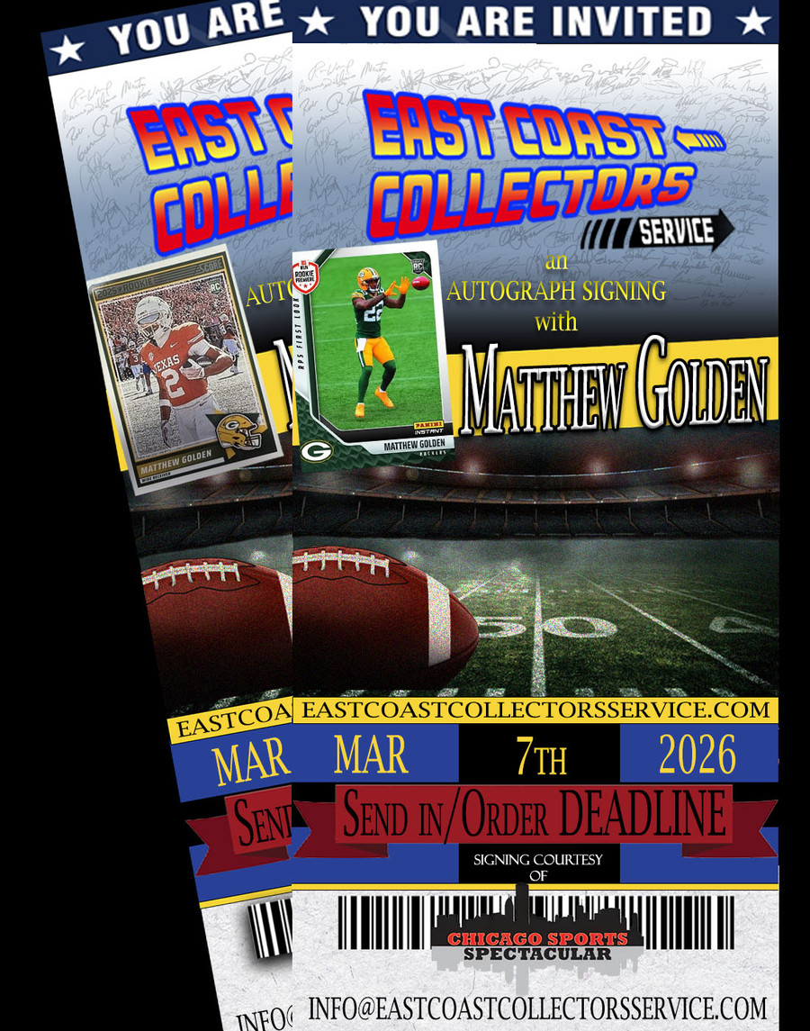 Matthew Golden Pre-Order Autograph