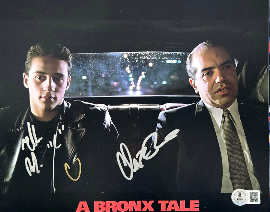 Chazz Palminteri & Lillo Brancato Autographed Bronx Tale Photo 2
