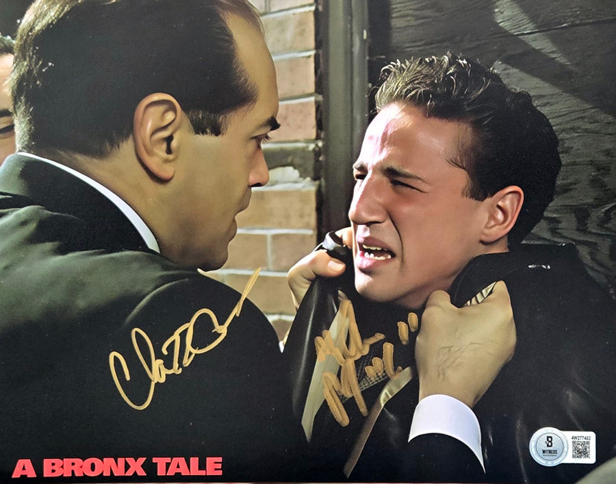 Chazz Palminteri & Lillo Brancato Autographed Bronx Tale Photo 3