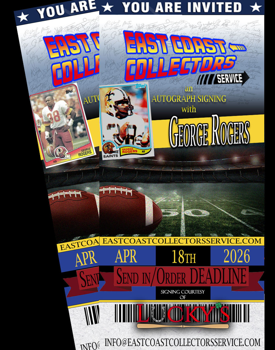 George Rogers Pre-Order Autograph