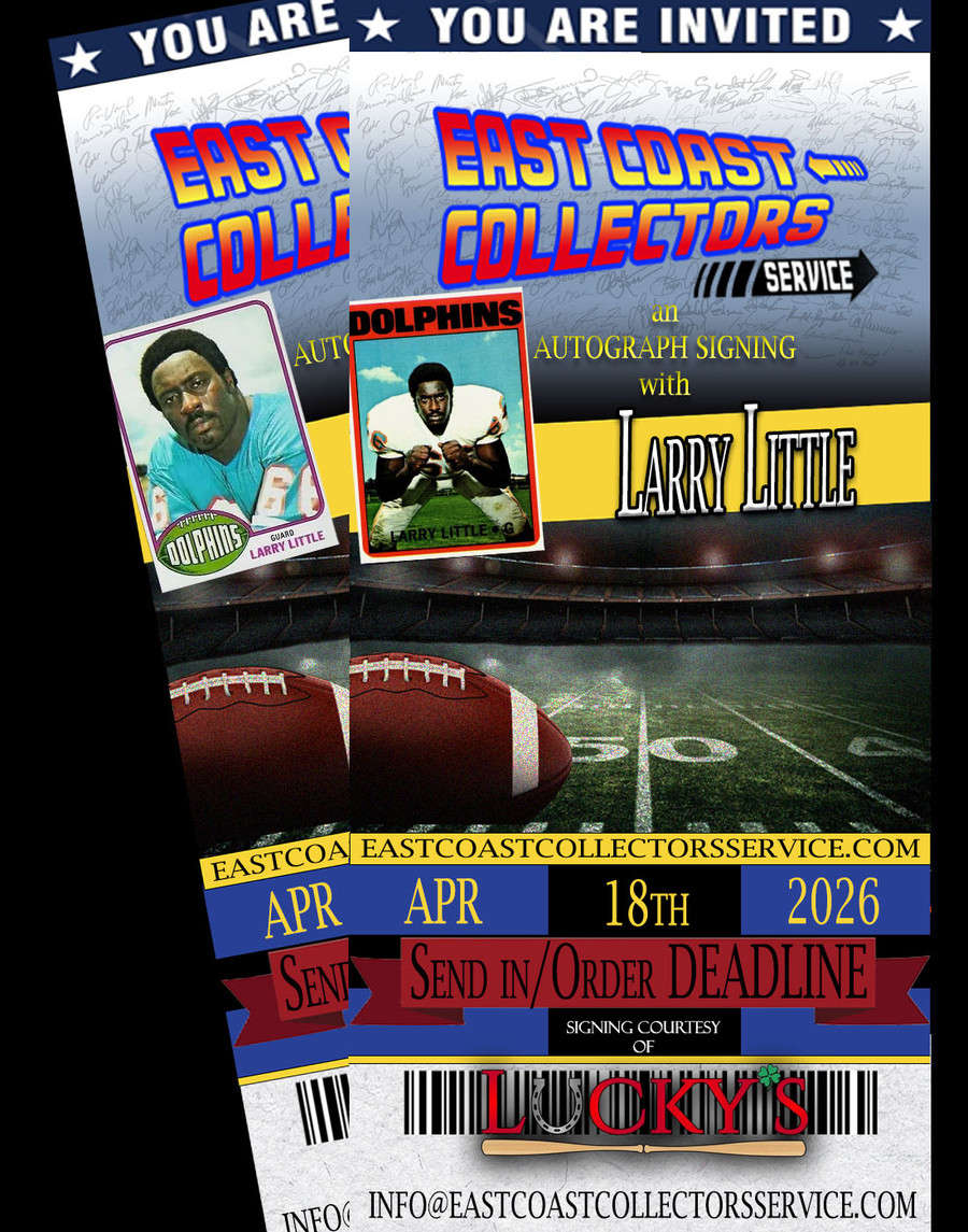 Larry Little Pre-Order Autograph