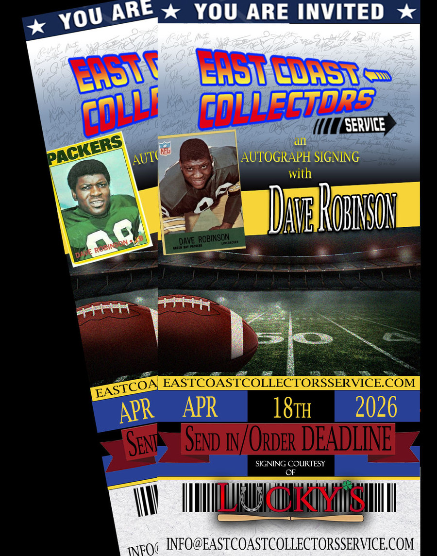 Dave Robinson Pre-Order Autograph