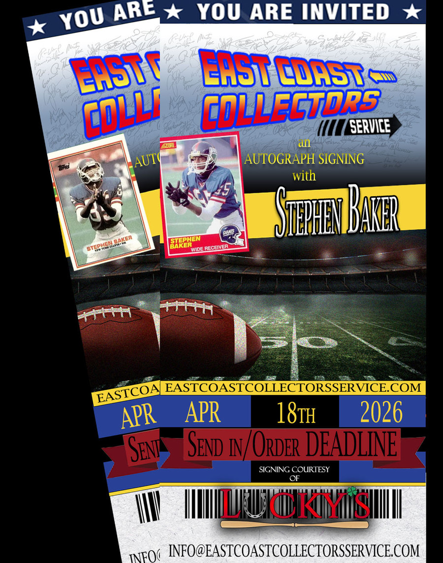 Stephen Baker Pre-Order Autograph