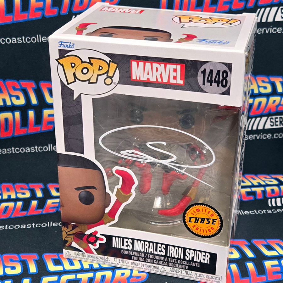 Shameik Moore Autographed Spiderman Chase Funko Pop 1448