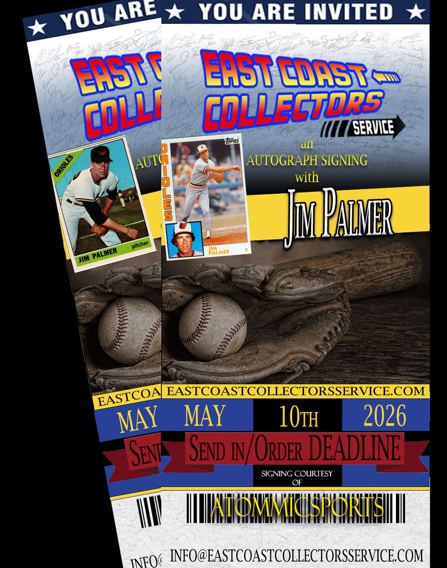 Jim Palmer Pre-Order Autograph