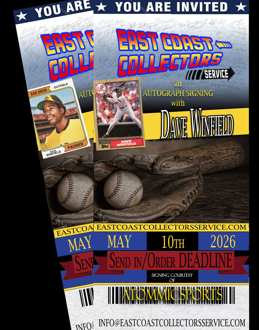 Dave Winfield Pre-Order Autograph