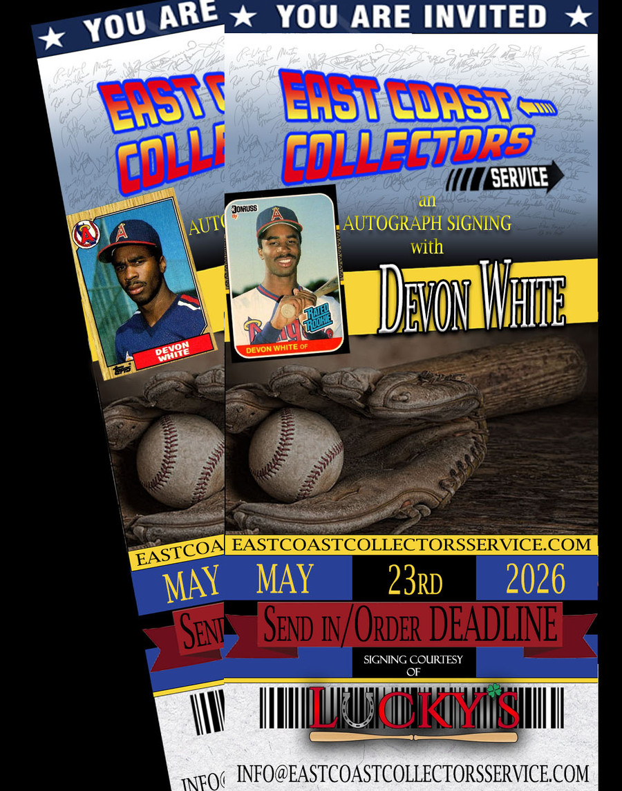 Devon White Pre-Order Autograph