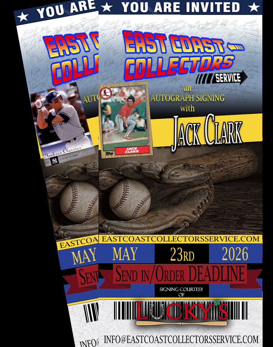 Jack Clark Pre-Order Autograph