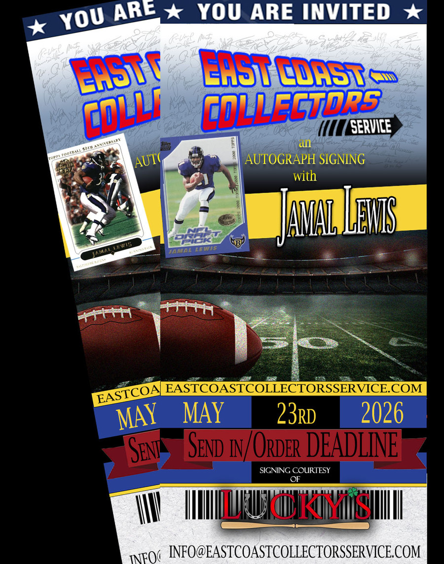 Jamal Lewis Pre-Order Autograph