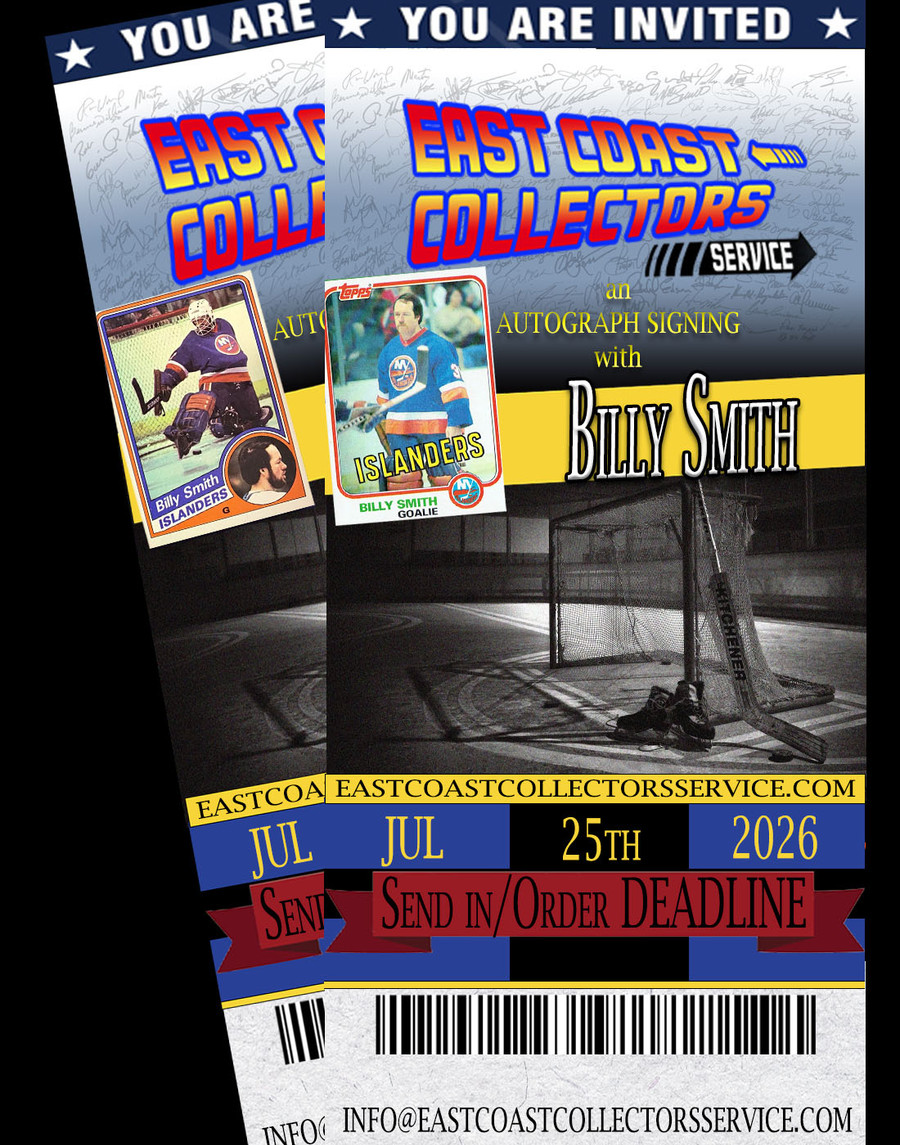 Billy Smith Pre-Order Autograph