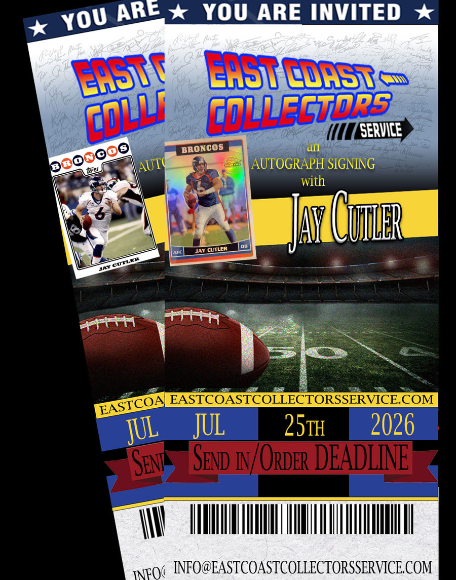 Jay Cutler Pre-Order Autograph