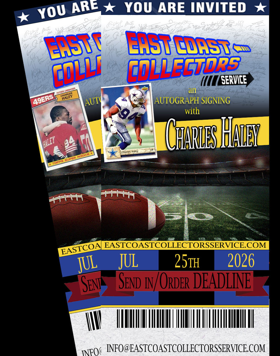 Charles Haley Pre-Order Autograph