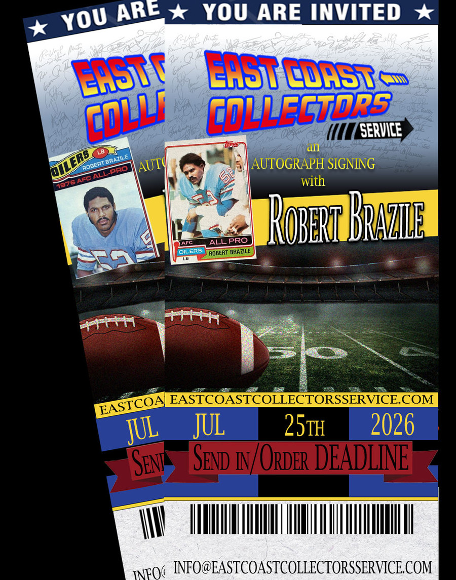Robert Brazile Pre-Order Autograph