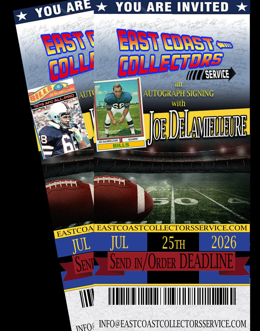 Joe DeLamielleure Pre-Order Autograph