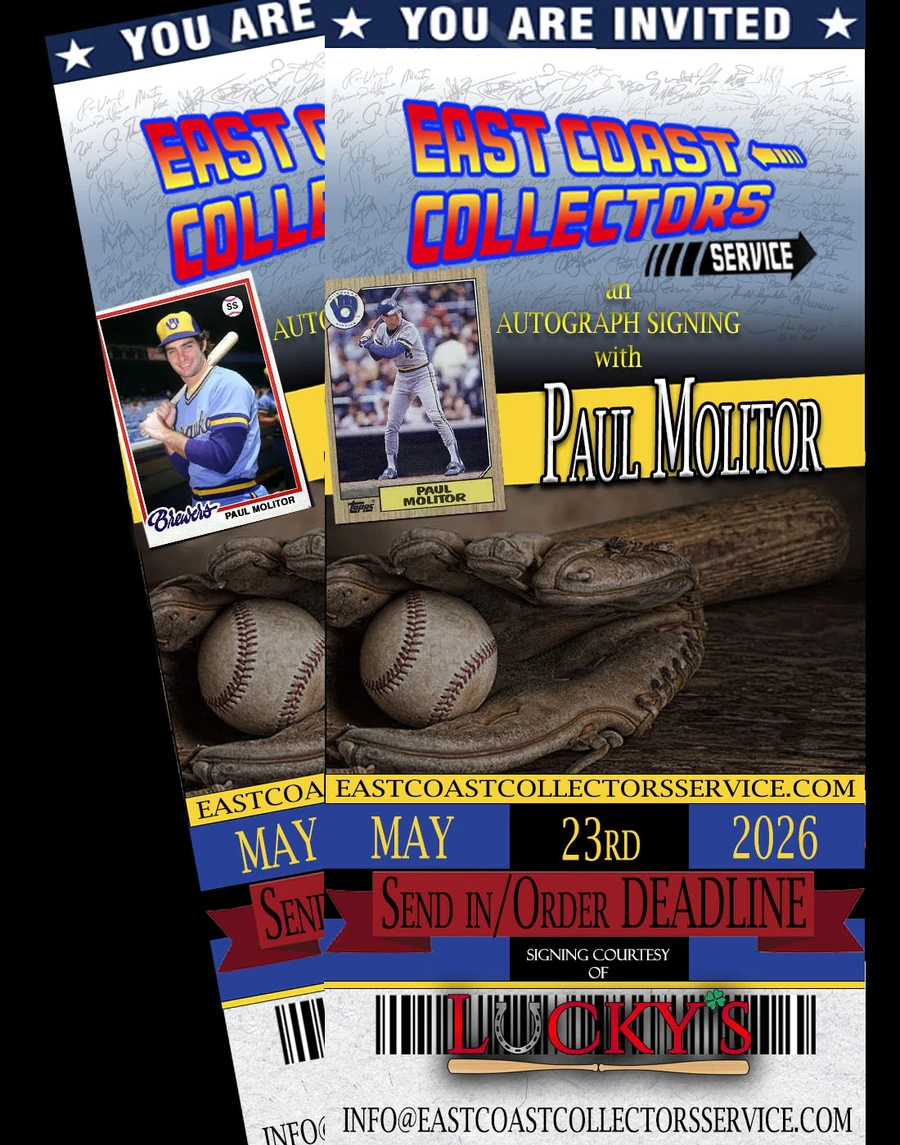 Paul Molitor Pre-Order Autograph