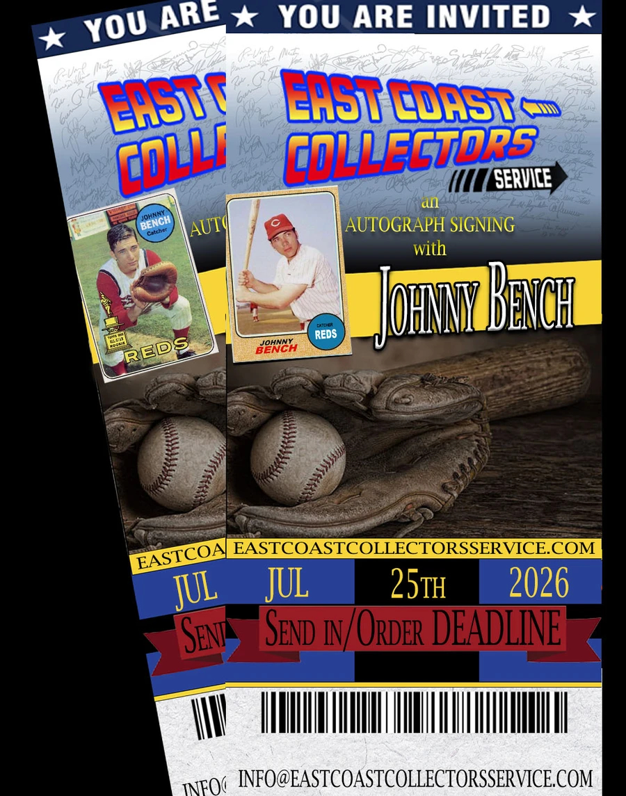 Johnny Bench Pre-Order Autograph