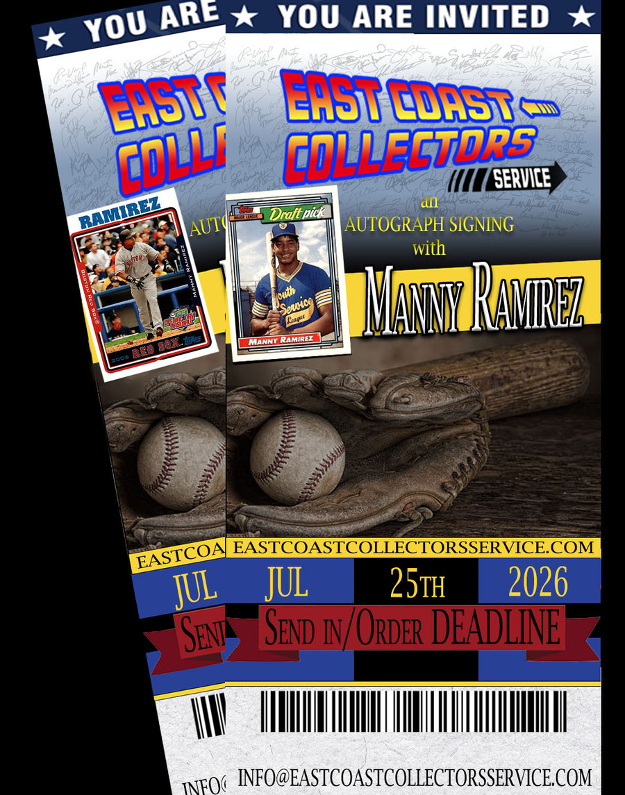 Manny Ramirez Pre-Order Autograph