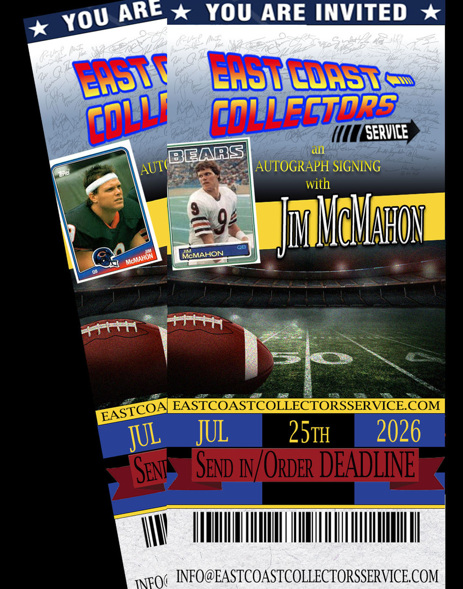 Jim McMahon Pre-Order Autograph