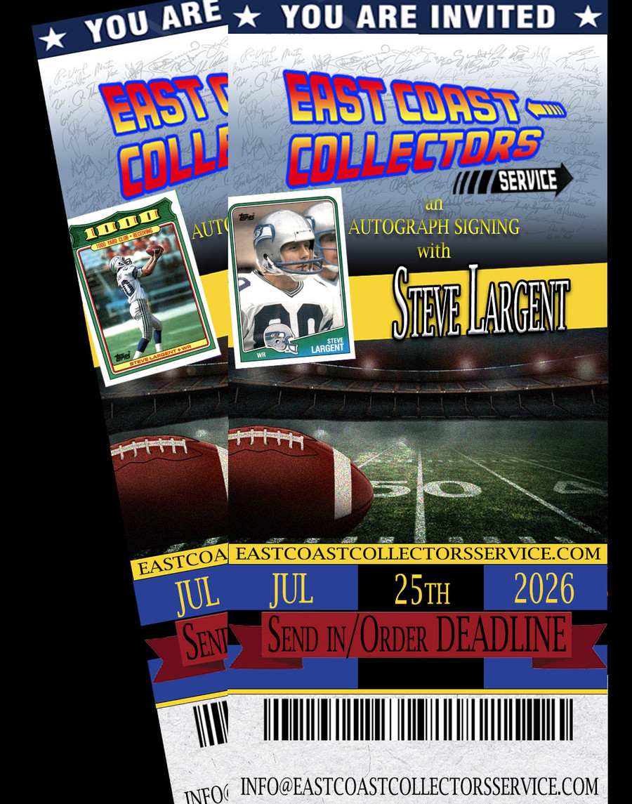 Steve Largent Pre-Order Autograph