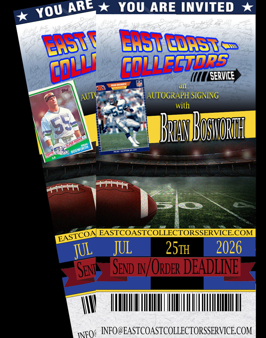 Brian Bosworth Pre-Order Autograph
