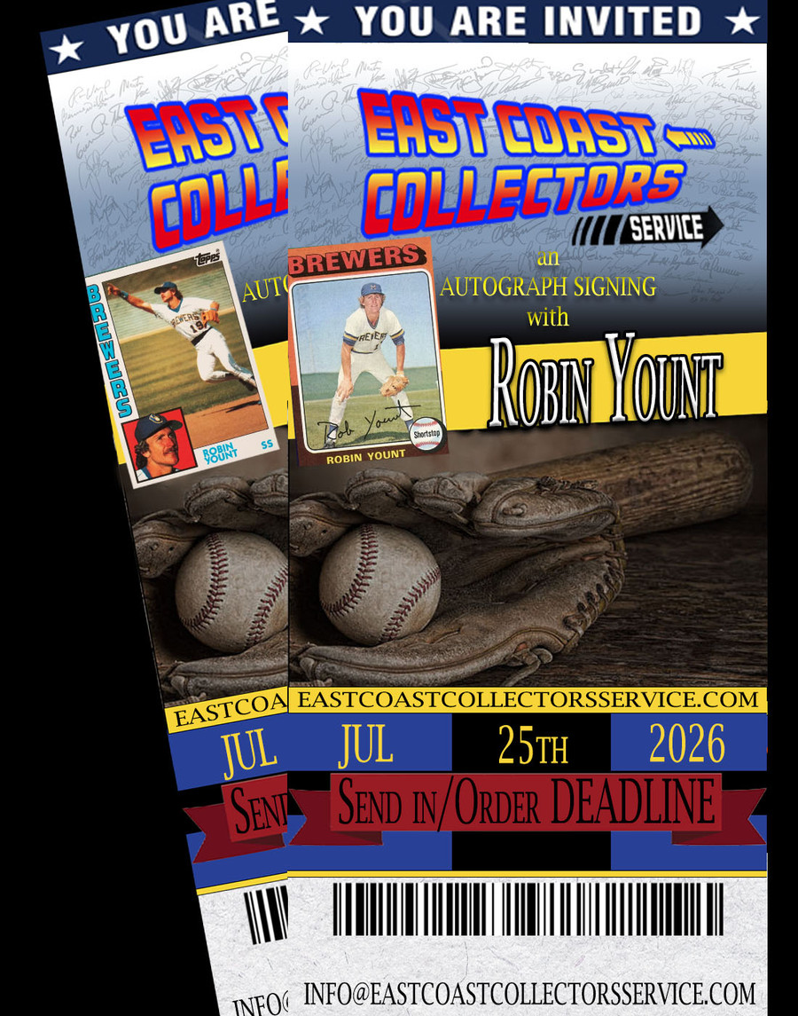 Robin Yount Pre-Order Autograph